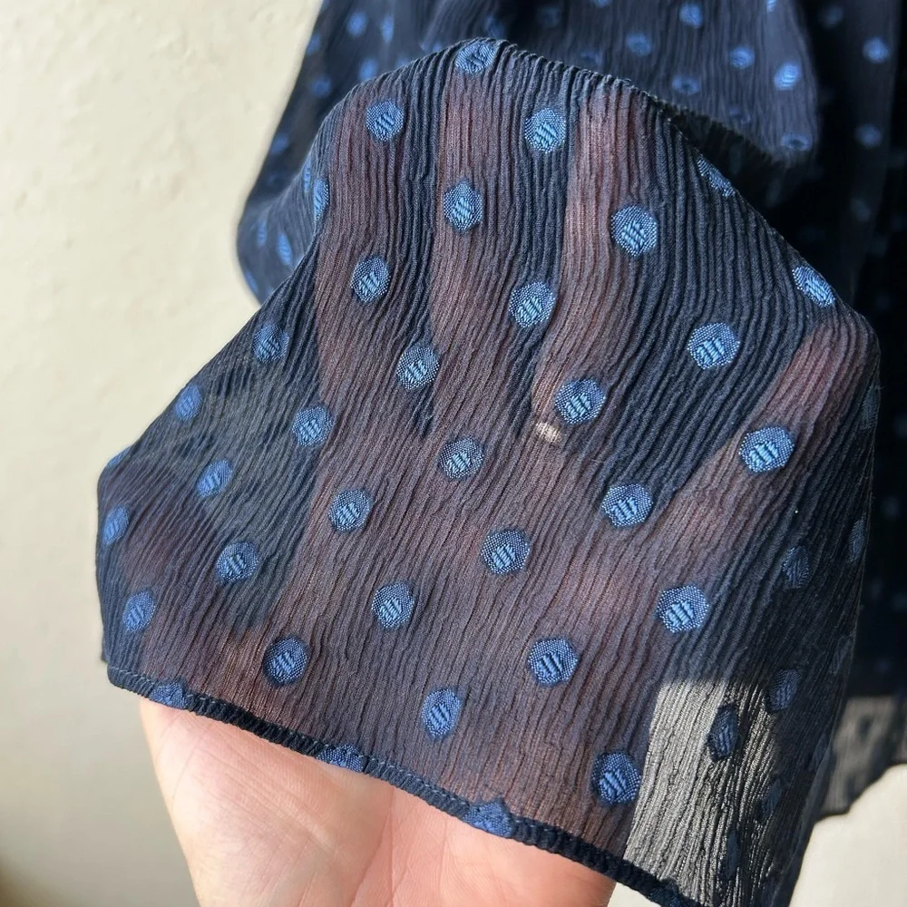 Burberry Brit Sleeveless Embroidered Pleated Mini Dress - Picture 5 of 8